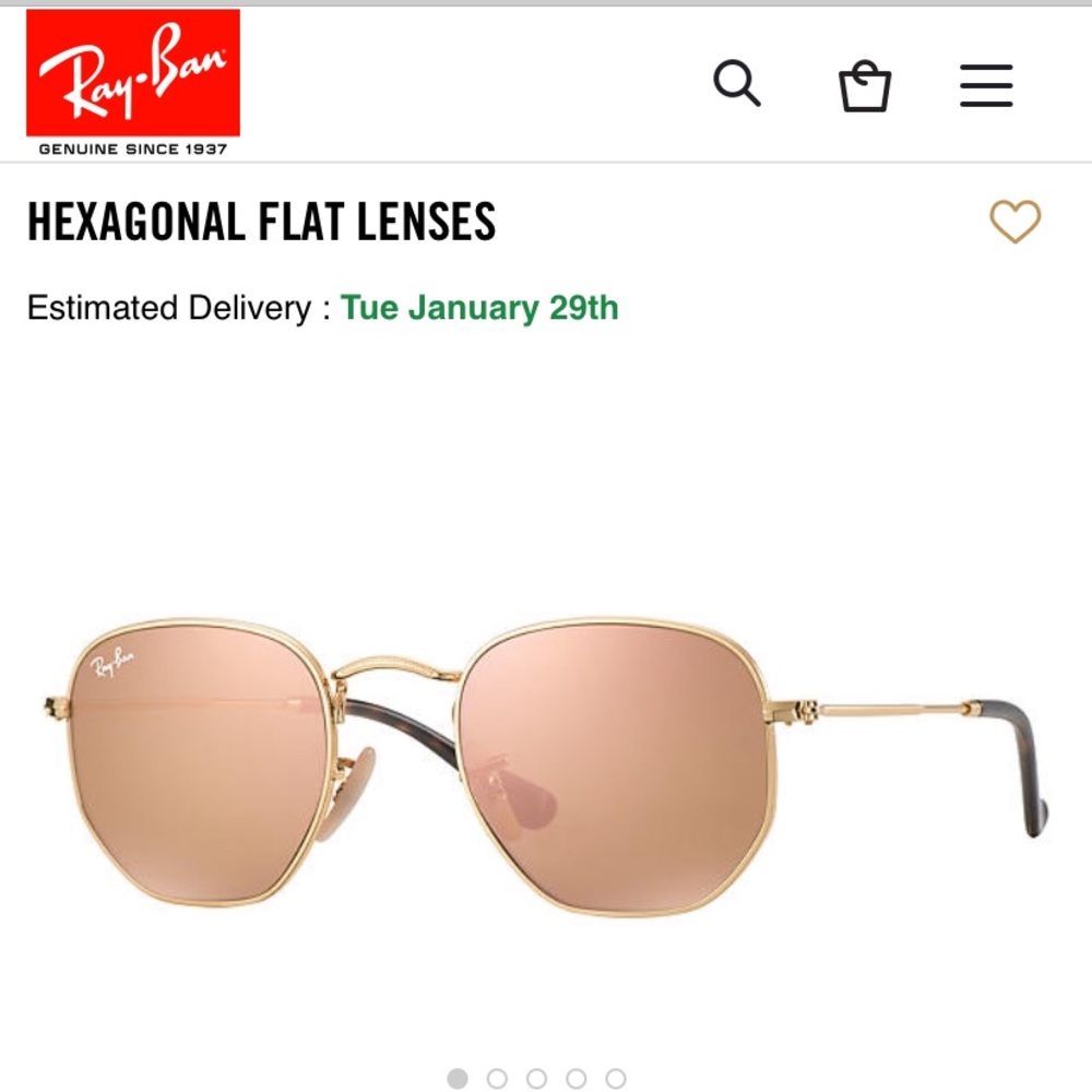 Ray-ban heaxagonal lenses RB 3648 Gold/copper